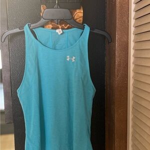 🔥3 for $25🔥 EUC TEAL BLUE UNDER ARMOUR ATHLETIC TANK TOP SZ SM P